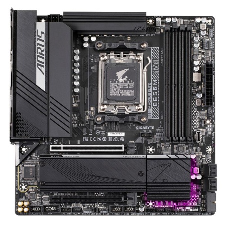 Placa de Baza GIGABYTE B650M AORUS ELITE AM5, 4x DDR5, 1x DP 1x HDMI, 2x PCIE 4.0 x16, 2x M.2, 4x SATA 6GB/s, mATX - Img 3