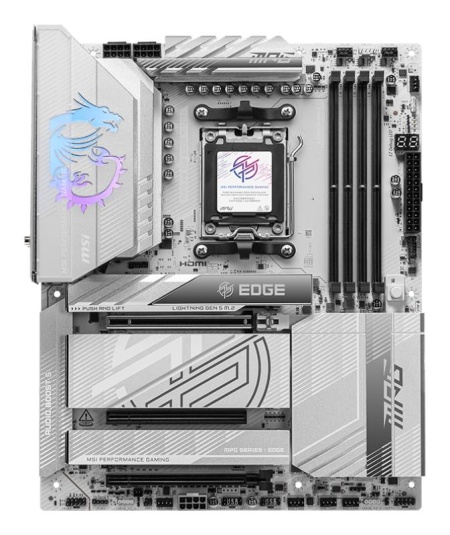Placa de Baza MSI MPG X870E EDGE TI WIFI AM5, 4x DDR5, 1x HDMI 2x Type-C DP, 3x PCIE x16, 4x M.2, 4x SATA 6GB/s, ATX - Img 3