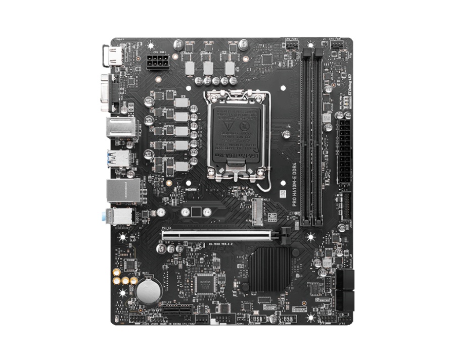Placa de baza MSI PRO H610M-E DDR4, Socket 1700, DDR4, Micro-ATX - Img 2