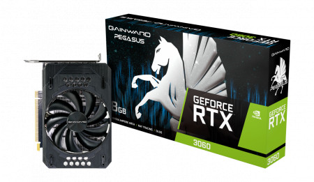 Placa video Gainward GeForce RTX 3060 Pegasus 8GB Product Name GeForce RTX™ 3060 Pegasus 8GB Barcode 471056224-3451 GPU GeForce RTX 3060 GPU Clockspeed 1777 MHz (Boost) Memory 8 GB GDDR6 (128 bits) Memory Clockspeed 7500Mhz (15Gbps) Bandwidth