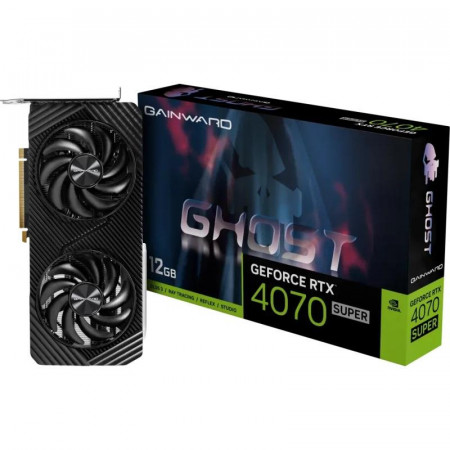 Placa Video GAINWARD GEFORCE RTX 4070 SUPER GHOST 12GB GDDR6X 192 bit PCIE 4.0, 1x HDMI 3x DP