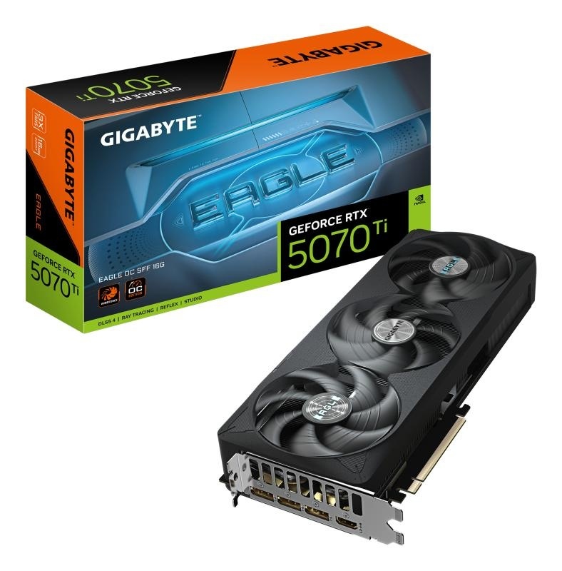 Placa Video GIGABYTE GEFORCE RTX 5070 TI EAGLE OC SFF 16GB GDDR 7 256 bit, PCIE 5.0, 3x DP 1x HDMI - Img 2