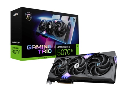 Placa Video MSI GEFORCE RTX 5070 TI GAMING TRIO OC 16GB GDDR7 256 bit, PCIE 5.0, 3x DP 1x HDMI