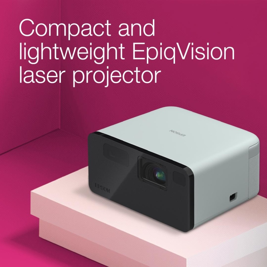 Proiector Epson EF-21W Proiector compact cuproiecte de pana la 150", Tehnologie 3LCD, LCD 0.62", 1000 lumeni (500 mod economic), Full HD, Aspect: 16:9, Contrast: 5.000.000 : 1, Sursa lumina: Laser, Durata de viata sursa lumina: 20.000 ore, Refresh rate: - Img 3