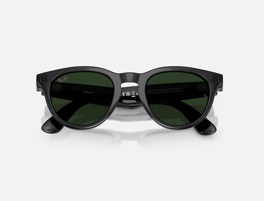 Ray-Ban Meta Headliner Gen 2 High Bridge FIT Shiny Black Graphite Green Transitions 50-23 - Img 4
