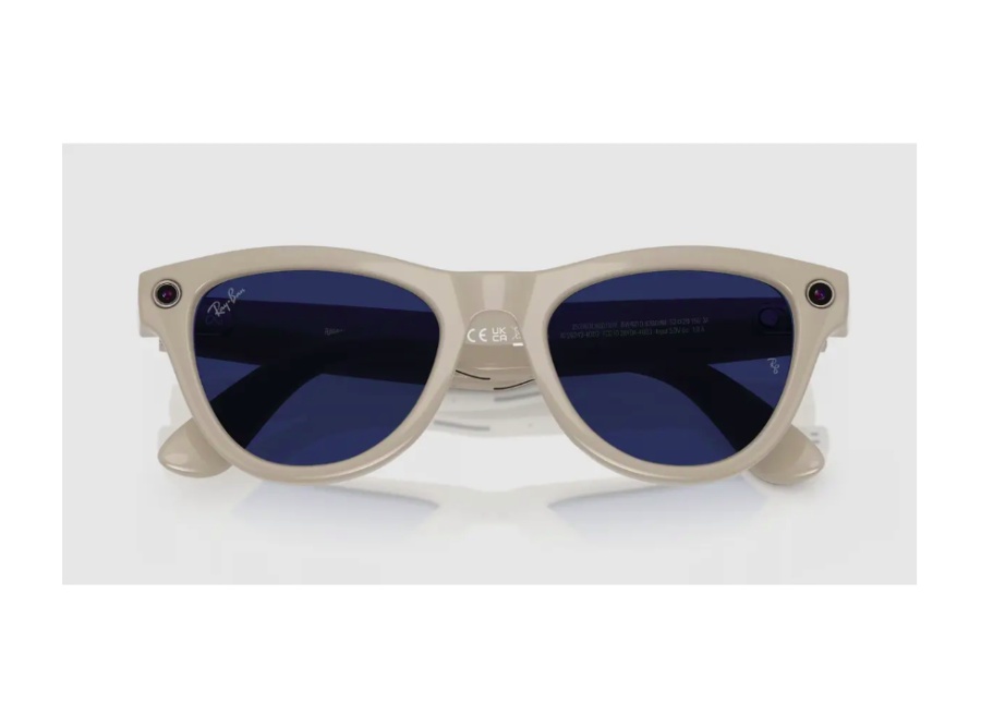 Ray-Ban Meta Skyler Gen 1 High Bridge FIT Shiny Chalky Gray Clear/Sapphire Transitions 52-20 - Img 2