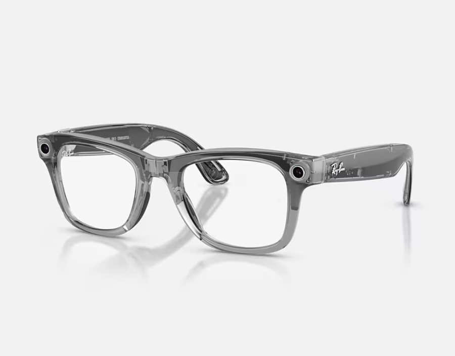 Ray-Ban Meta Wayfarer Gen 2 High Bridge FIT Transparent Grey Clear/Sapphire Transitions 50 - Img 7