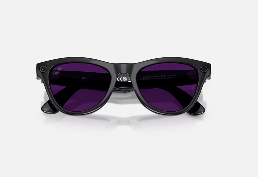 RayBan Meta SKYLER High Bridge Fit - Shinny Black - Amethyst Transitions® Gen2 - Img 4