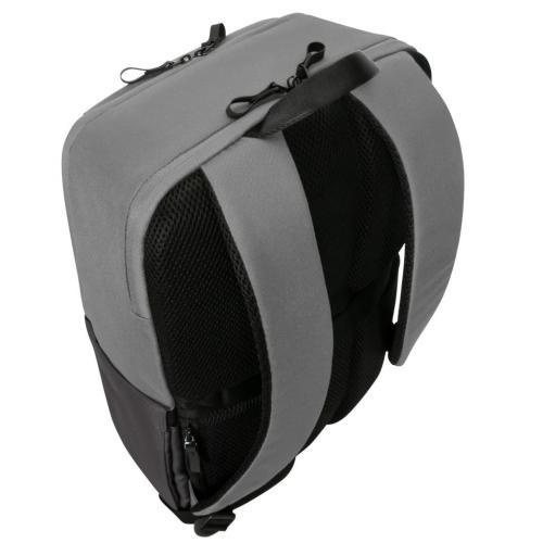 Rucsac laptop Targus 16" Sagano EcoSmart, pentru laptopuri de 16" sau mai mici, capacitate 22 de litri, material RPET 500, dimensiun: 33 x 19 x 53 cm, greutate 0.77 kg, negru/gri - Img 3