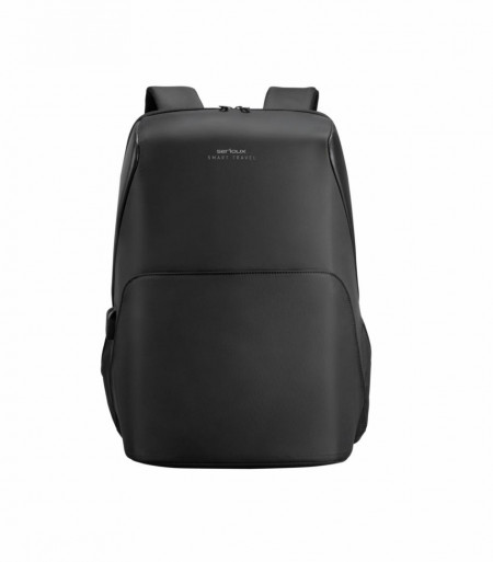 Rucsac notebook Serioux, SMART TRAVEL ST9590, dimensiuni 31 x 16 x 46 cm, rezistent la apa, compartimente multiple, compartiment separat pentru notebook: max. 15.6", bretele ajustabile, port de încărcare USB, buzunar ascuns la spate, material poliester