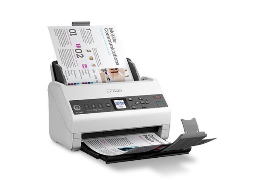 Scanner Epson DS-730N, dimensiune A4, tip sheetfed, viteza scanare: 40 ppm alb-negru si color, rezolutie optica 1200dpi, ADF Single Pass 100 pagini, duplex, Scan to Email, Scan to FTP, Scan to Web folders, Scan to Network folders, software: Epson Device - Img 2