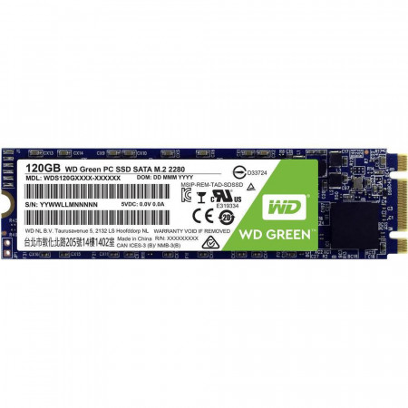 SSD WD Green, 120GB, M.2 2280