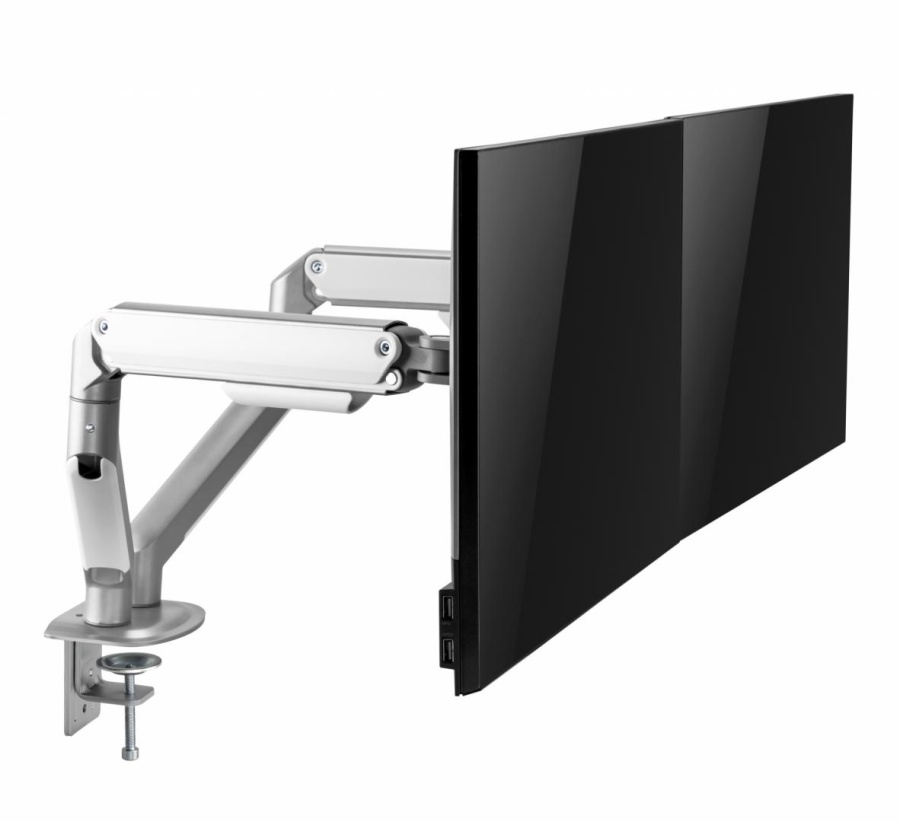 Suport 2 monitoare Serioux MM63-C024, arc cu gaz, compatibilitate dimensiune ecran 17"-32", greutate maximă suportata: (per ecran): 2~ 9kg, VESA: 75x75, 100x100, inclinare: +55°~-55°, pivotare: +90°~-90°, rotația ecranului: +180°~-180° - Img 7