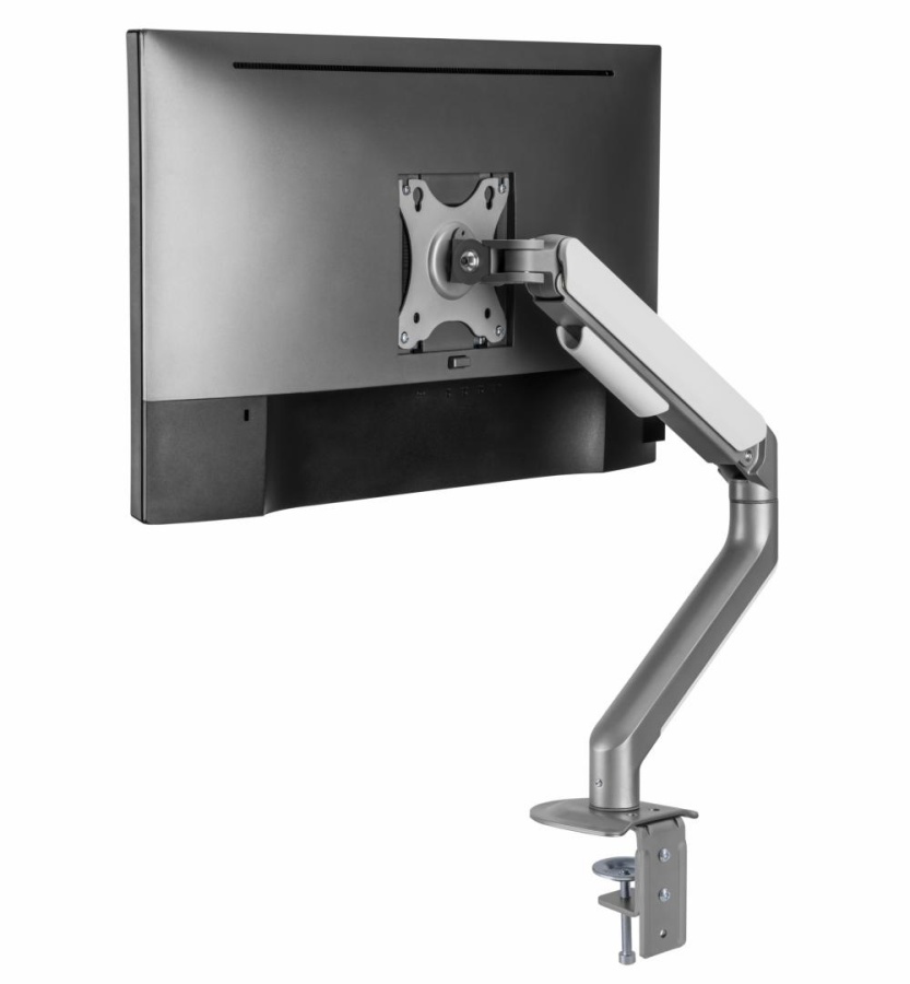 Suport monitor Serioux MM63-C012, compatibilitate dimensiune ecran 17"-32", greutate maximă suportata: (per ecran): 2~9kg, VESA: 75x75, 100x100, inclinare: +55°~-55°, pivotare: +90°~-90°, rotația ecranului: + 180°~-180°, instalare: clemă, grommet - Img 10