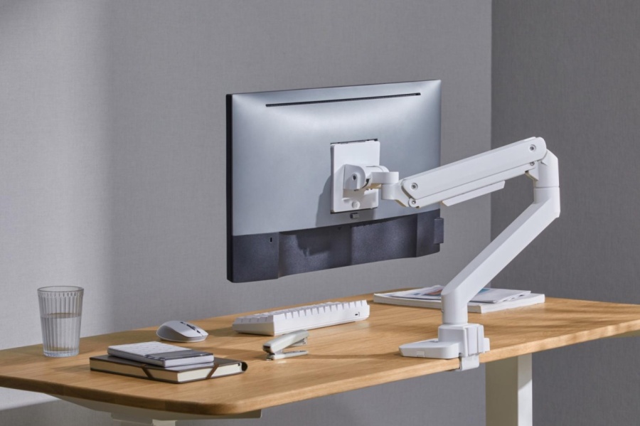 Suport monitor Serioux MM69-C012, compatibilitate dimensiune ecran 17"-49", arc cu gaz, greutate maximă suportata: (per ecran): 2~20 kg, VESA: 75x75, 100x100, inclinare: +50°~-20°, pivotare: +90°~-90°, rotația ecranului: +180°~-180°, instalare: clemă, - Img 12