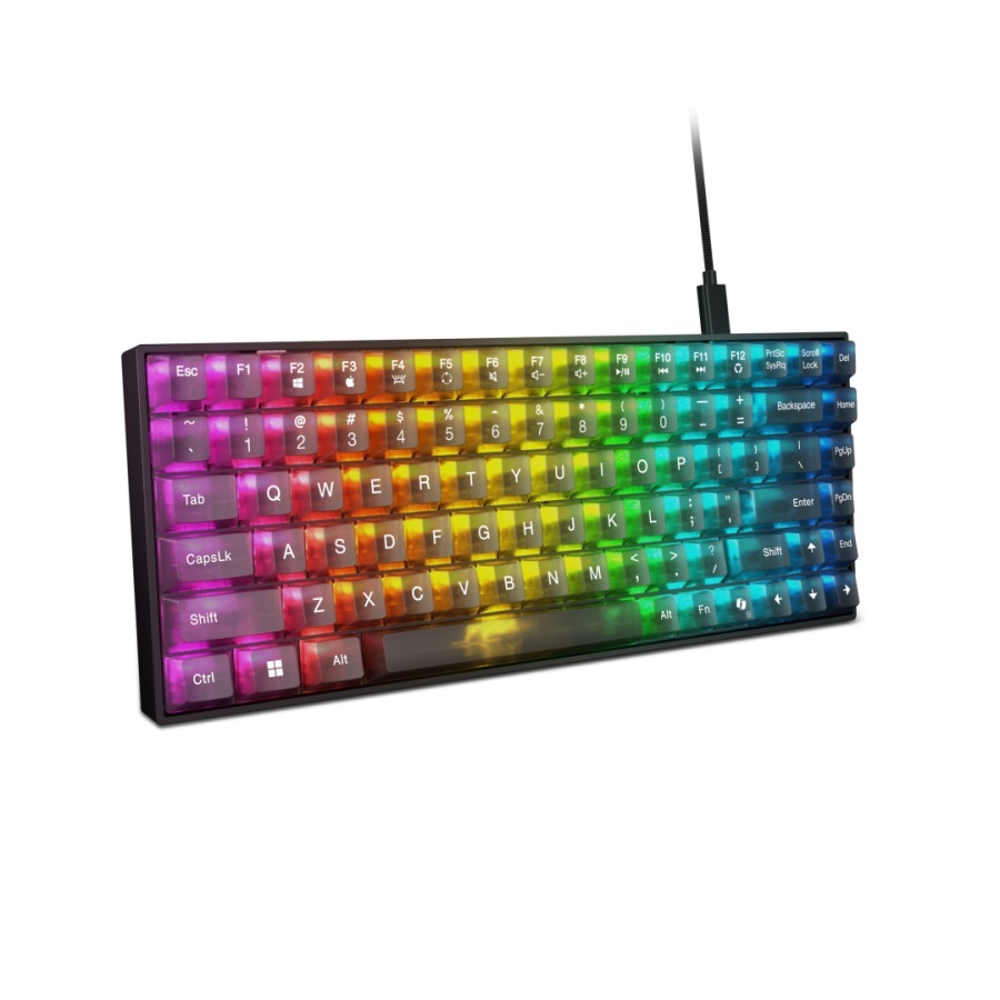 Tastatura Gaming Lenovo Legion K510 Mini Pro, Numar taste: 84, Interfata tastatura: USB, Tastatura iluminata: RGB, Culoare: Negru, Tehnologie: Cu fir, Kit: Nu, Continut pachet: 1 x Keycap Puller, 1 x Tastatura Gaming; Altele: Anti-Ghosting, Lungime cablu - Img 8