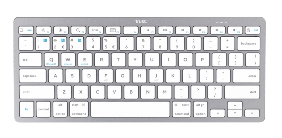 Tastatura Trust Wireless, numar taste 85, alb - Img 3