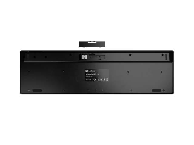 Tastatura wireless Natec Herring, tip membrana, 105 taste, negru - Img 5