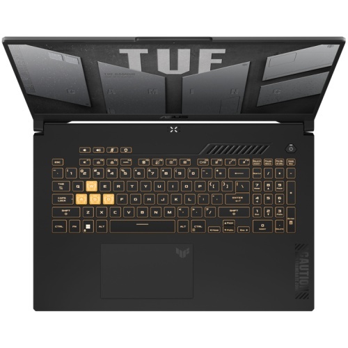 ASUS TUF Gaming F17 FX707VJ-HX075 / 90NR0MY5-M002Y0, ecran 17.3" FHD (1920×1080) 16:9 Value IPS-level 144Hz anti-glare, 300 nits, contrast 800:1, 45% NTSC, procesor Intel Core 5 210H 2.2GHz (până la 4.8GHz, 12MB cache, 8C/12T), grafică NVIDIA GeForce RTX - Img 5