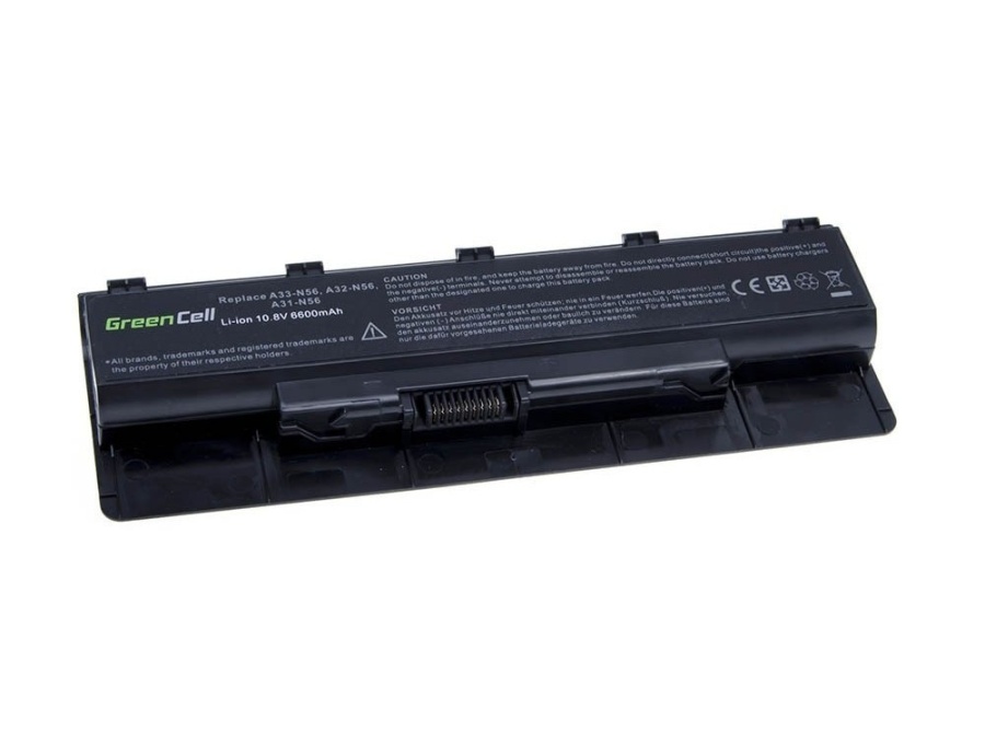 Baterie compatibila extinsa Green Cell pentru laptop Asus G56 G56JR N46 N56 N56V N56VM N76 N76V R401 R401VM R501 R501VM R514 R701, model Asus A31-N56 A32-N56 A33-N56 - Img 2