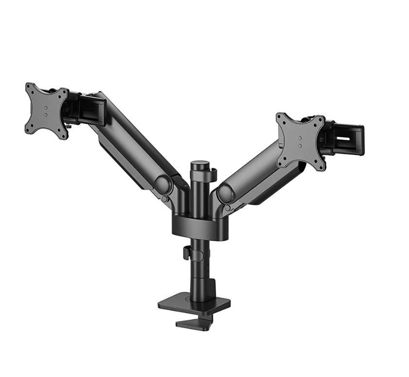 Brat dublu monitor Neomounts DS65S-950BL2; pentru display-uri cu diagonale 24"-34", sistem de prindere VESA 75x75~100x100, greutate maxima suportata 11 - per ecrankg, full motion, tilt +70°, swivel 90°, rotate 90°; gas spring; culoare negru. Garantie 5 - Img 2