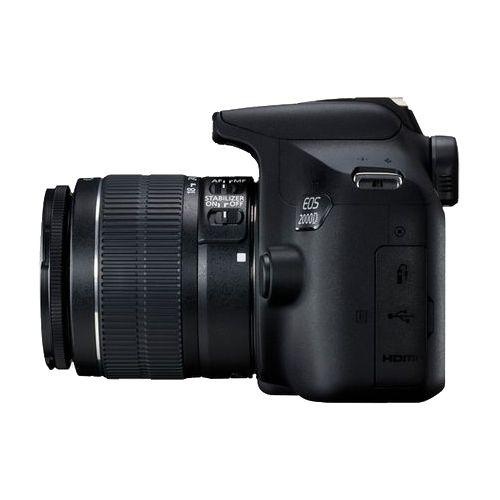 Camera foto Canon EOS-2000D kit, obiectiv EF-S 18-55mm f/3.5-5.6 IS II 24.1MP,3.0" TFT fixed DIGIC 4+, ISO 100-6400,FullHD movies 30fps,compatibil SD/SDHC/SDXC, 30-1/4000 sec,9 puncte de focus, HDMI mini,USB,WI-FI, accumulator Li-ion LP-E10, montura - Img 2