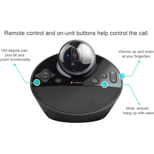 Camera videoconferinta Logitech BCC950, rezolutie Full HD 1080p - Img 7