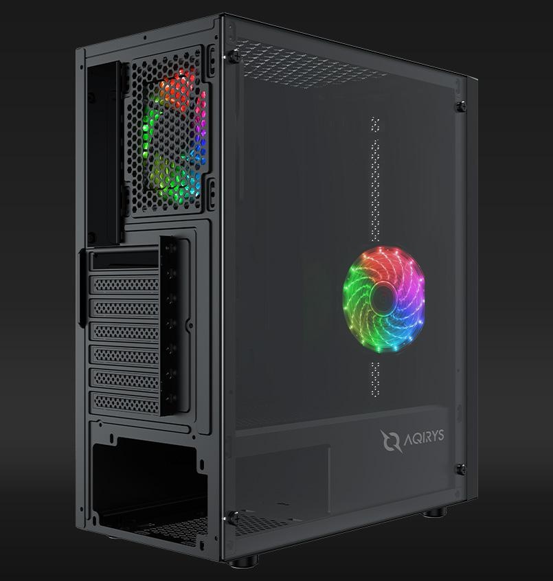 Carcasa AQIRYS MIZAR, RGB, Mid Tower, Black - Img 4