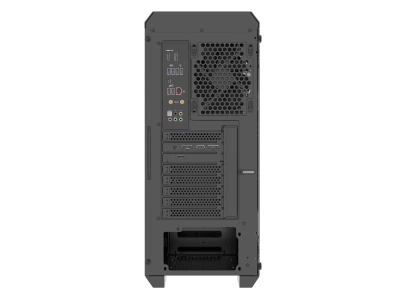 Carcasa GENESIS IRID 505F Mid Tower NEGRU, Tempered Glass, Sloturi Expansiune 8, Drive Bays: 2x3.5" 7x2.5", Ventilatoare Suportate: 6 (spate: 1x120mm, fata: 3x120mm sau 2x140mm, sus: 2x120mm sau 2x140mm), Ventilatoare Incluse: 5 (sus: 1x120mm, fata: - Img 4