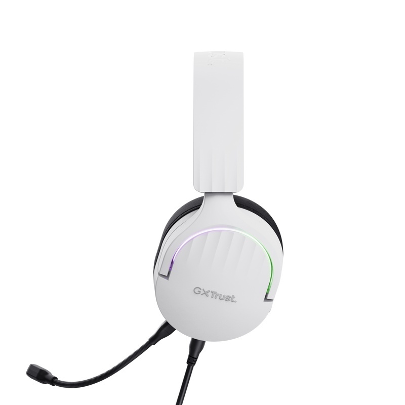 Casti gaming TrustGXT 490P Fayzo cu fir, interfata USB 2.0, frecventa de raspuns 20 Hz - 20.000 Hz, sensivitate 100 dB, alb - Img 4