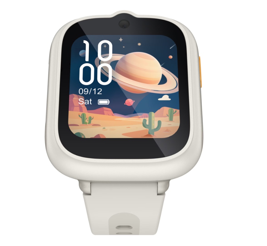 Ceas SmartWatch pentru copii TCL MOVETIME Kids Watch MT48, 1.68", 4G, GPS, IP68 2ATM, Camera 2MP, Lunar Cream - Img 6