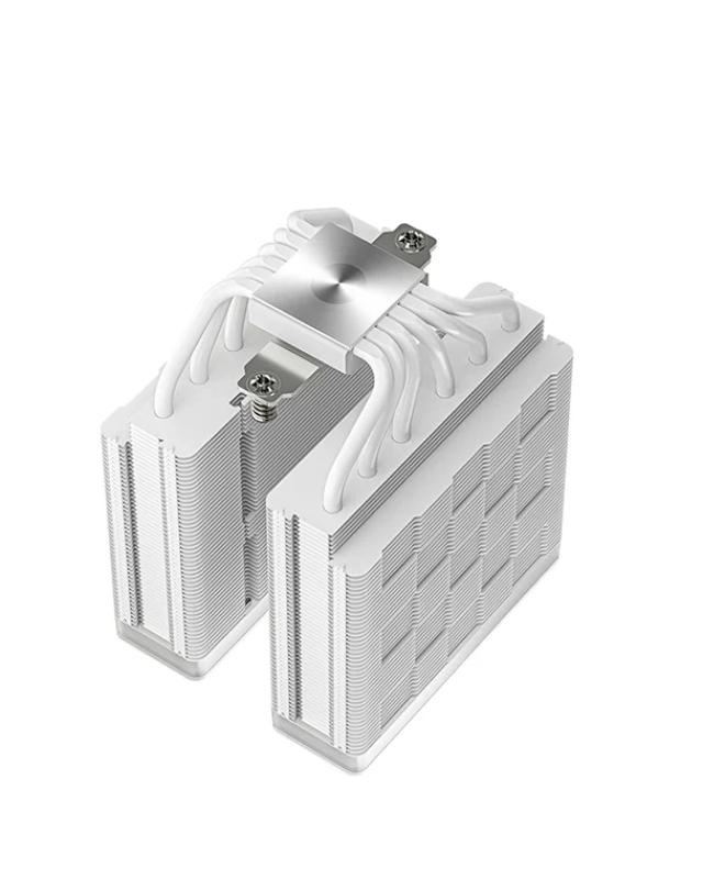 Cooler Procesor DEEPCOOL AG620 ARGB V2 ALB, marime heatsink 161x136x129mm, 2 ventilatoare ARGB, viteza ventilator 300-1950 RPM +/- 10%, Airflow: 67.88 CFM, Suport AMD: AM4/AM5, suport INTEL: LGA 1851/1700/1200/1151/1150/1155, nivel de zgomot: 29.4 dBA - Img 3