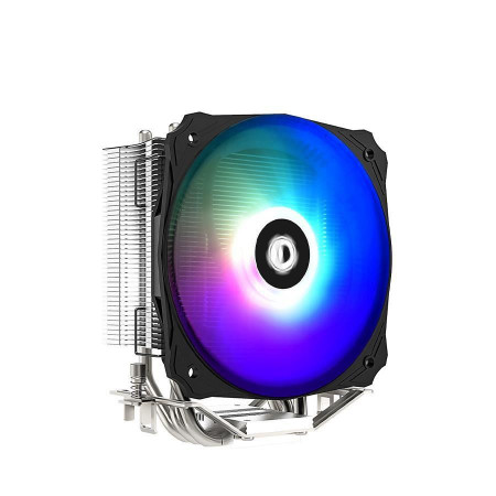 Cooler procesor ID-Cooling SE-213 iluminare rainbow, 3 heatpipe-uri direct touch de 6mm, putere de racire de pana la 130W TDP, 1x120mm Hydraulic Bearing Rainbow LED fan (500-1600RPM, 56 CFM, 16-20.2 dBA, 1.7 mmH2O, PWM), compatibil