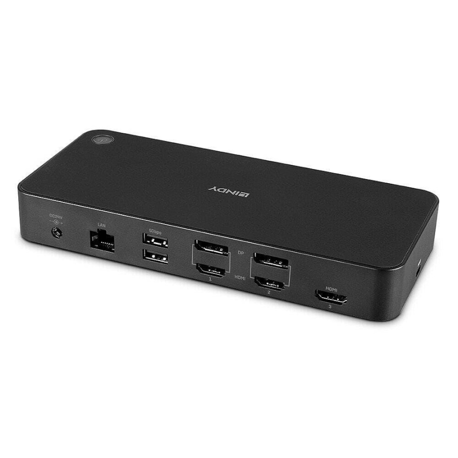 Docking station Lindy, interfete: USB Type C la 3x USB Type A, 2x USB Type C - Img 2