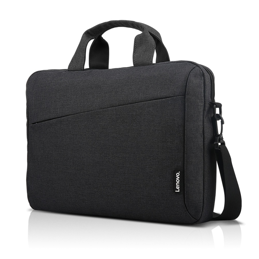Geanta laptop Lenovo Casual Toploader T210, 15.6", Black, rezistent la apa, compartiment accesorii, compartiment laptop captusit, Material: Textil, Dimensiuni externe: 362 x 22 x 250 mm, Greutate: 465g - Img 2