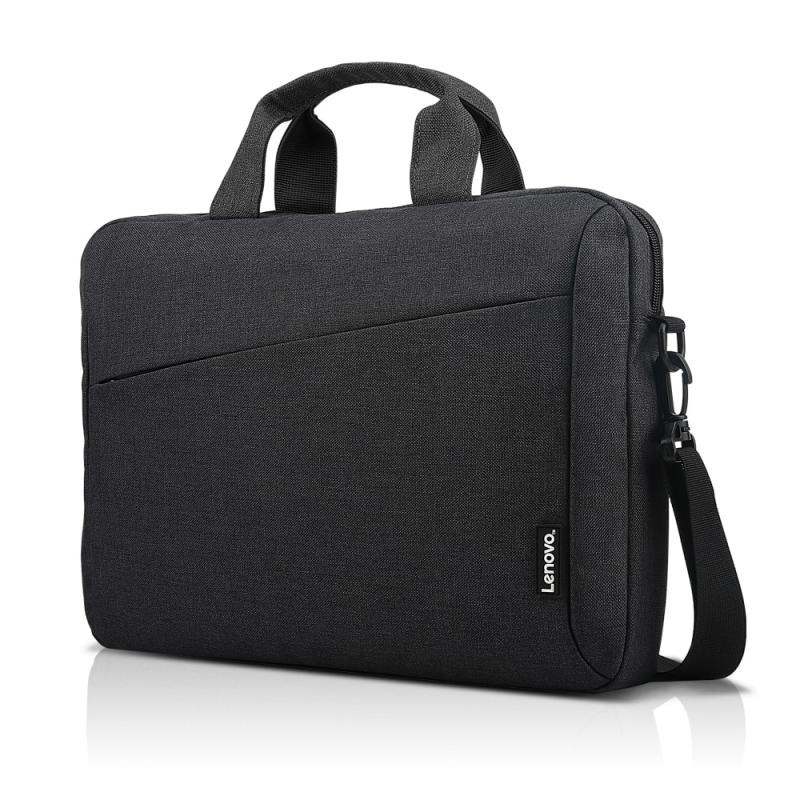 Geanta laptop Lenovo Casual Toploader T210, 15.6", Black, rezistent la apa, compartiment accesorii, compartiment laptop captusit, Material: Textil, Dimensiuni externe: 362 x 22 x 250 mm, Greutate: 465g - Img 9