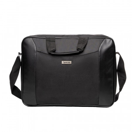 Geanta Spacer, pt. notebook de max. 15.6″, 1 compartiment, fara buzunare, waterproof, nylon, negru