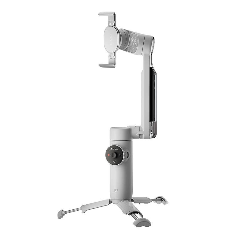 Insta360 Flow Stabilizer, lungime selfie stick incorporat 215mm, dimensiune trepied incorporat 80mm, alb - Img 4