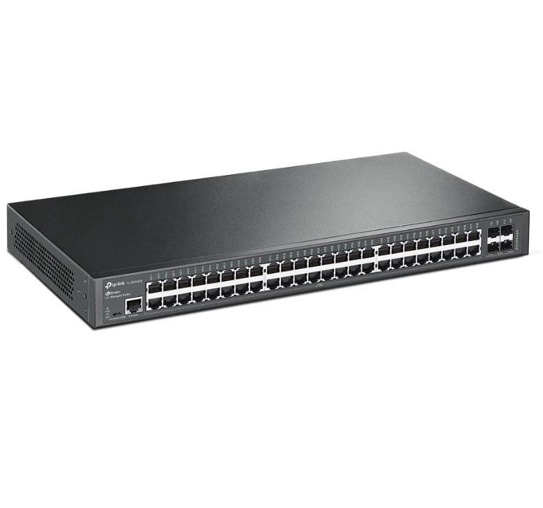 "JetStream™ 48-Port Gigabit L2+ Managed Switch with 4 10GE SFP+ Slots PORT: 48× Gigabit RJ45 Ports, 4× 10G SFP+ Slots, RJ45/Micro-USB Console Port SPEC: 1U 19-inch Rack-mountable Steel Case FEATURE: Integration with JetStream™ SDN Controller, Static - Img 2