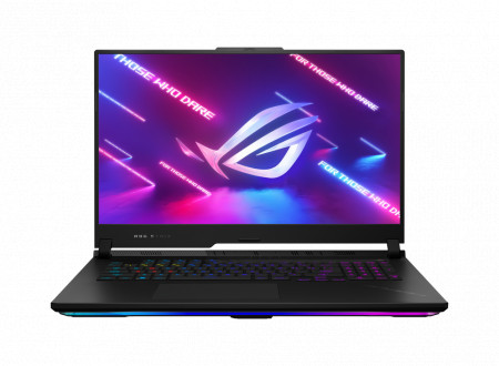 Laptop Gaming ASUS ROG Strix SCAR 17, G733PZ-LL026W, R9-7945HX, 17.3-inch, WQHD (2560 x 1440) 16:9, 240Hz, (RTX 4080), AMD Radeon G raphics, 16GB DDR5-4800 SO-DIMM *2, 2TB PCIe 4.0 Performance , MUX Switch + Optimus, IPS-level, 300nits, anti-glare