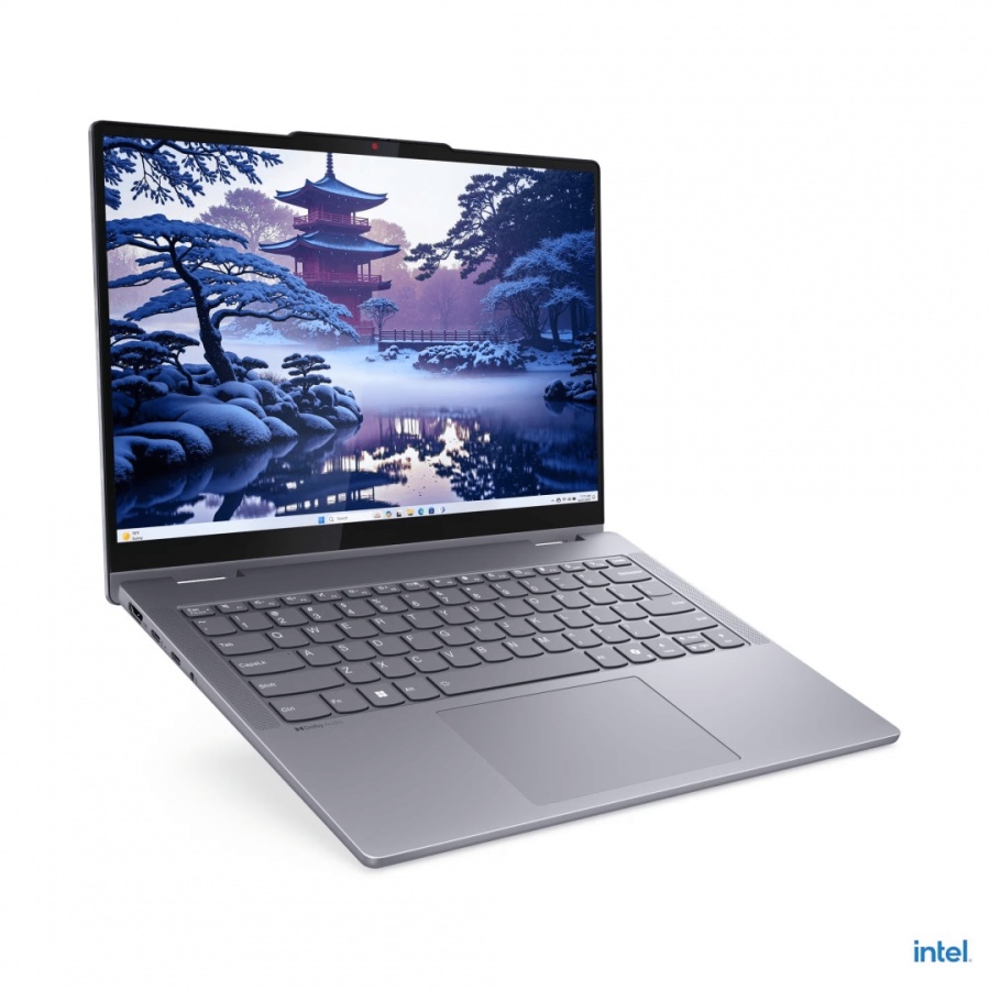 Laptop Lenovo IdeaPad 5 2-in-1 14IAL10, 14" WUXGA (1920x1200) IPS 300nits Glossy, 45% NTSC, 60Hz, TÜV Low Blue Light, Glass, Touch, Intel® Core Ultra 5 225U, 12C (2P + 8E + 2LPE) / 14T, Max Turbo up to 4.8GHz, 12MB, video Integrated Intel® Graphics, RAM - Img 9
