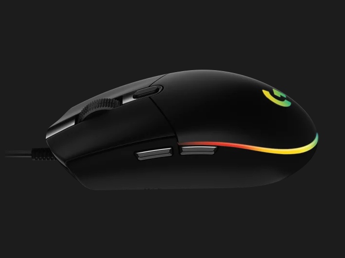 Logitech mouse cu fir G102 RGB, 6 butoane, 8000 dpi, senzor optic, USB, negru - Img 2