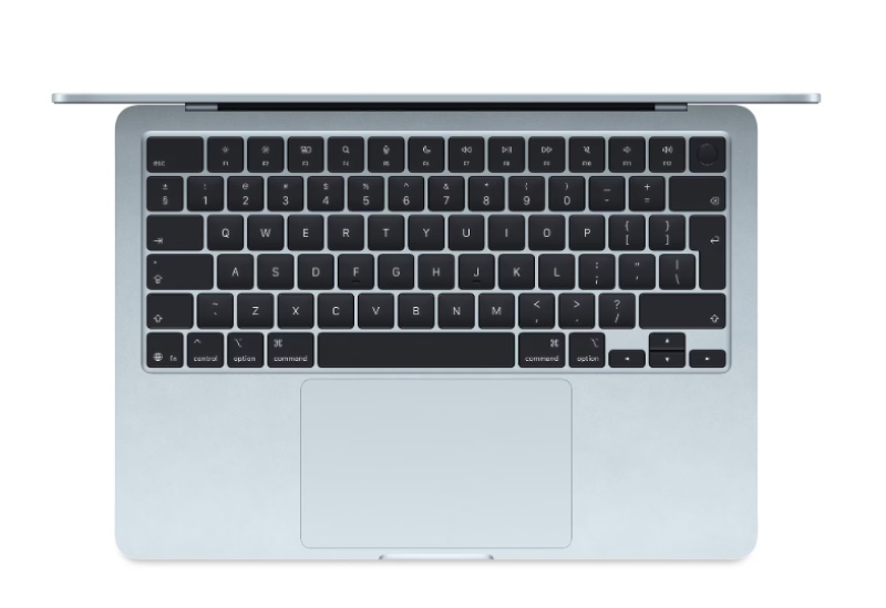 MacBook Air 13.6" Retina/Apple M4 (CPU 10-core, GPU 10-core, Neural Engine16-core)/32GB/1TB - Sky Blue - INT KB (2025) 35W (Cto from MC6V4RO/A) - Img 2