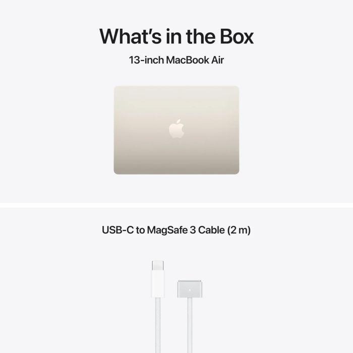 MacBook Air 13.6" Retina/Apple M5 (CPU 10-core, GPU 10-core, NeuralEngine16-core)/24GB/1TB - Starlight - INT KB (No Adapter) - 2026 - Img 3