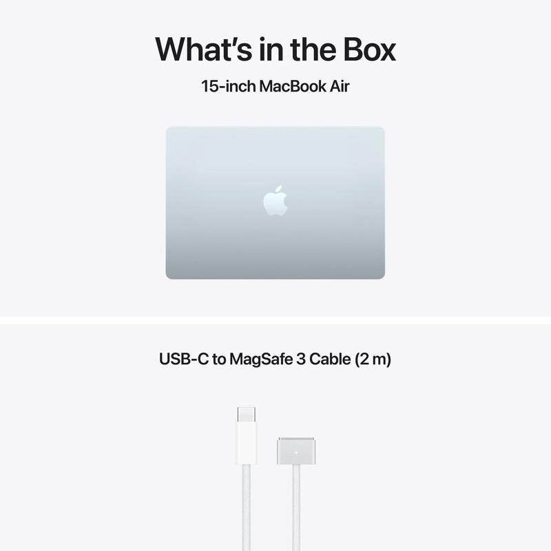 MacBook Air 15.3" Retina/Apple M5 (CPU 10-core, GPU 10-core, NeuralEngine16-core)/32GB/512GB - Sky Blue - INT KB (No Adapter) - 2026 (CTO from MDVQ4RO/A) - Img 3