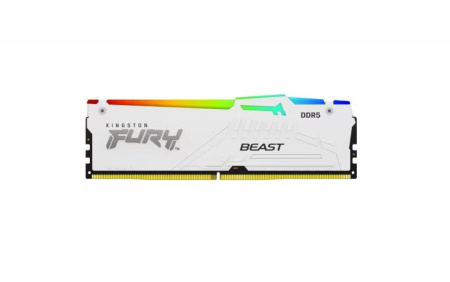 Memorie RAM Kingston, DIMM, DDR5, 32GB, 5600MHz, CL40, 1.35V, FURY Beast White, RGB