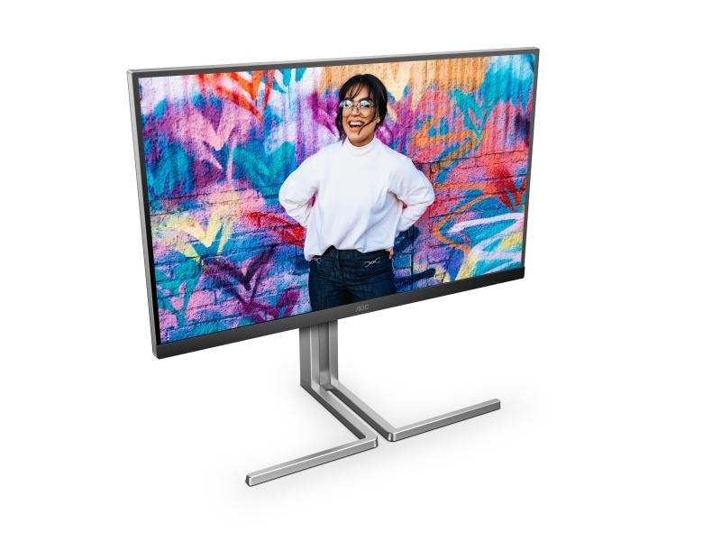 "Monitor AOC 27"" Q27U3CV, Diagonal (inch): 27, Diagonal (cm): 69, Aspect ratio: 16:9, Panel: QD-IPS, Resolution: 2560x1440, Refresh Rate: 75Hz, Response time GtG: 4ms, Brightness (max): 420 cd/m², Contrast (static) : 1000:1, Contrast (dynamic): 50M:1, - Img 6