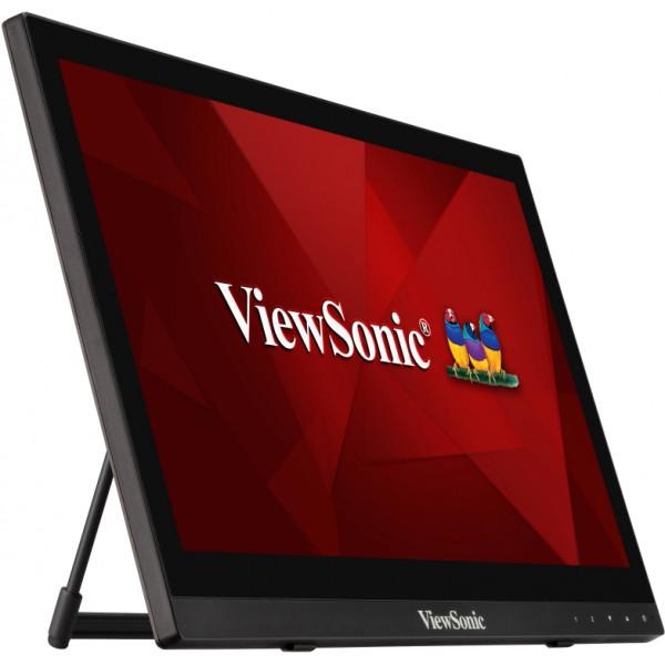 Monitor Consumer ViewSonic TD1630-3, 15.6", 1366 x 768 pixeli, Touchscreen, Black, 3 ani Garantie - Img 3