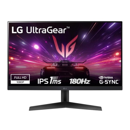Monitor LG 23.8" 24GS60F-B.AEU, Diagonal (inch): 23.8, Diagonal (cm): 60, Aspect ratio: 16:9, Panel: IPS, Resolution: 1920x1080, Refresh Rate: 180Hz, Response time GtG: 1ms, Brightness (max): 300 cd/m², Contrast (static) : 1000:1, Viewing angle: 178/178,