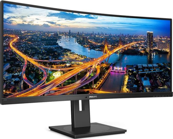 Monitor Philips 34" 345B1C/00, Curvature: 1500R, Diagonal (inch): 34, Diagonal (cm): 86, Aspect ratio: 21:9, Panel: VA, Resolution: 3440x1440, Refresh Rate: 100Hz, Response time GtG: 5ms, Brightness (max): 300 cd/m², Contrast (static) : 3000:1, Contrast - Img 2